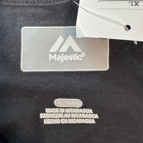 Colorado Rockies CR Majestic T-Shirt Mens XL Black MLB Baseball Crew Neck NWT - Picture 5 of 8